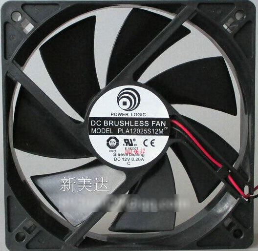 PQWER LOGIC PLA12025S12M 12V 0.20A 2wires Cooling Fan PQWER LOGIC PLA12025S12M 12V 0.20A 2wires Cooling Fan